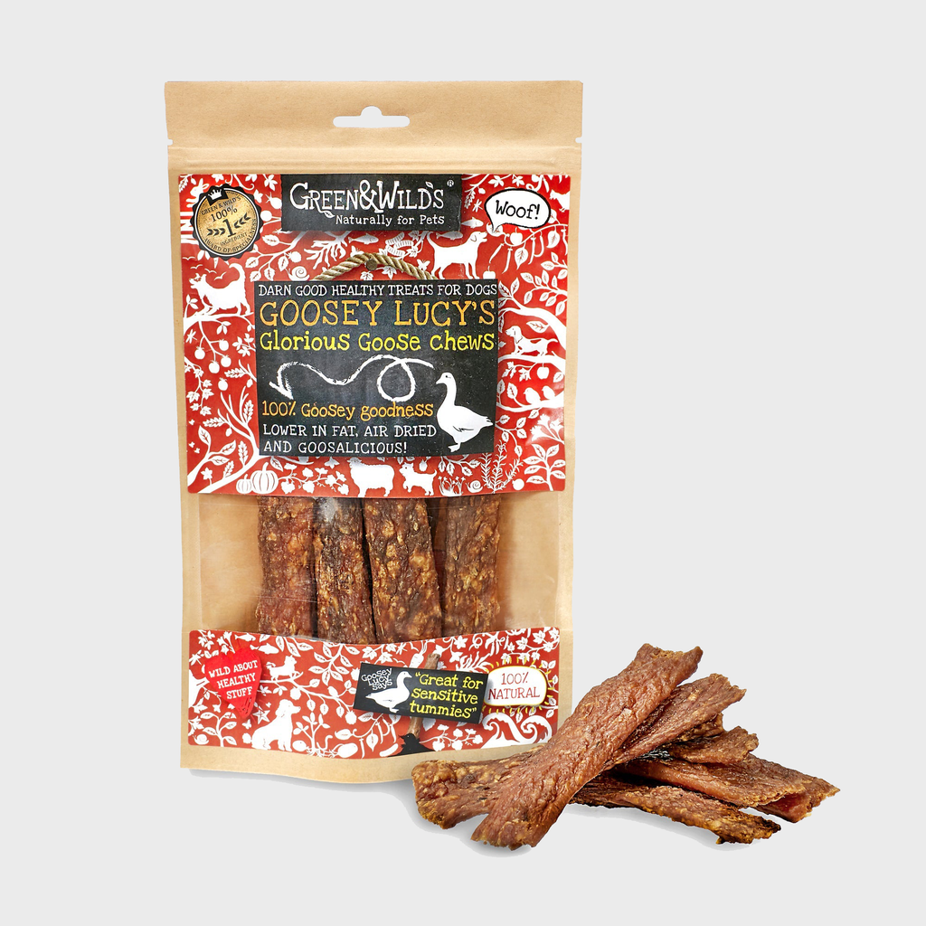 Green and Wilds Treats Goosey Lucy's Goose Chews 100g