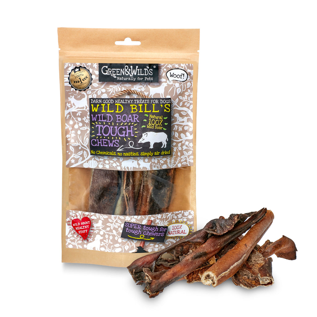 Green and Wilds Treats Wild Boar Tough Chews 160g