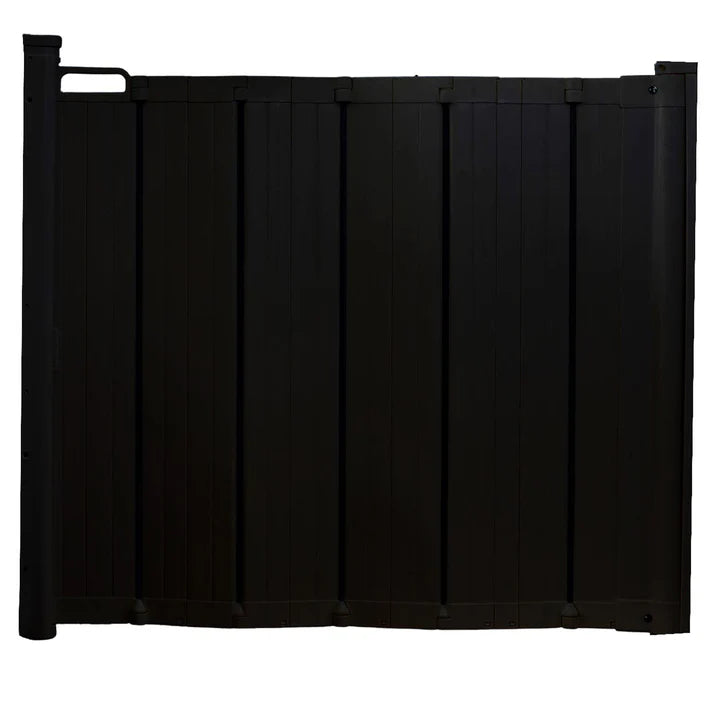 Lords and Labradors Animals & Pet Supplies DogSpace Marley Retractable Pet Gate Black
