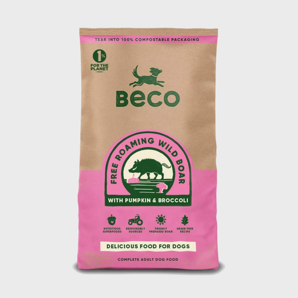 Beco Dry Food 2 kg Eco Conscious Food for Dogs - Free Roaming Wild Boar