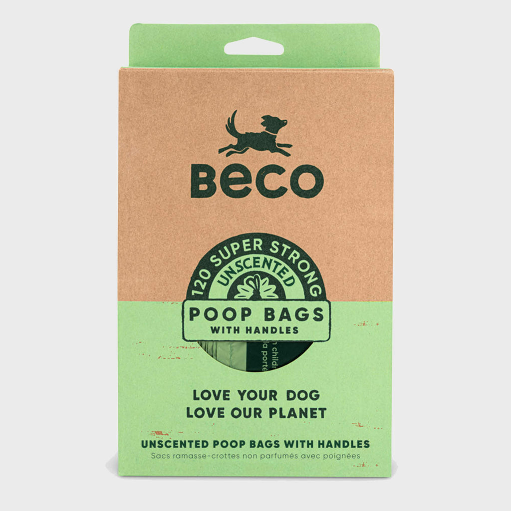 Beco Poop Bags 120 with handles / Unscented Beco Poop Bags