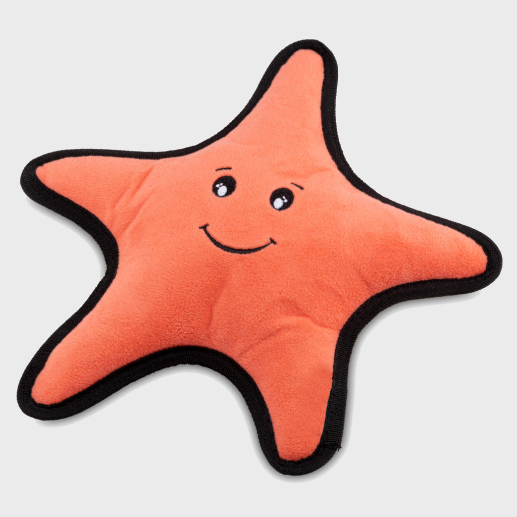 Beco Soft Toys Beco Rough & Tough Recycled Dog Toy, Starfish