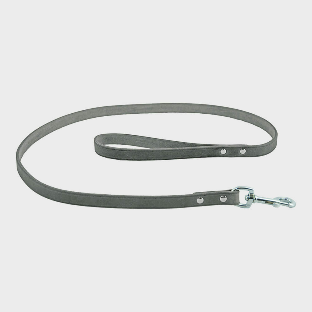 Earthbound Lead Large / Grey Soft Country Leather Lead