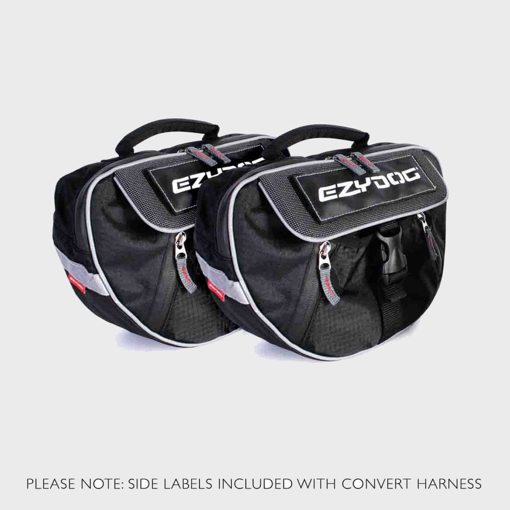 EzyDog Harness S-M Convert Harness Saddle Bags