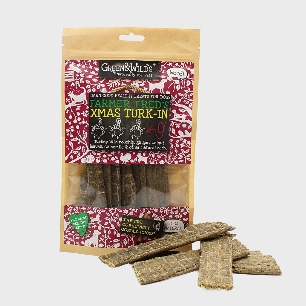 Green and Wilds Dog Treats Xmas - Turk-In 100g