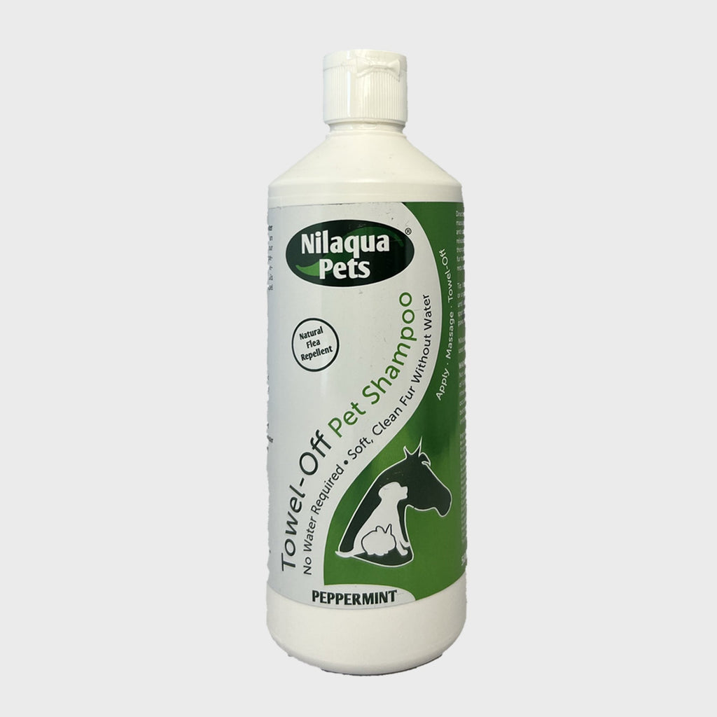 Waterless Shampoo Peppermint Flea Repellent 500ml Nilaqua Towel Off Shampoo