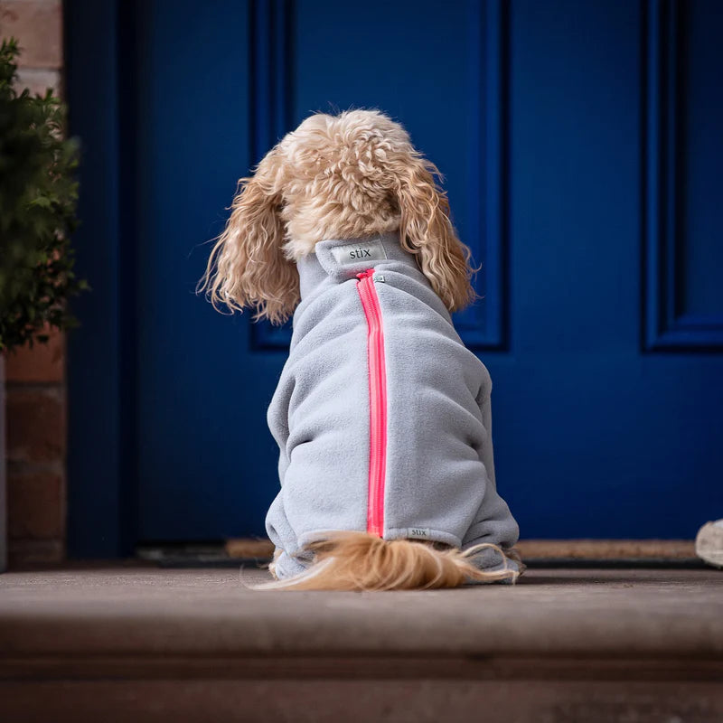 Zip up coats for dogs at Slickers Doghouse