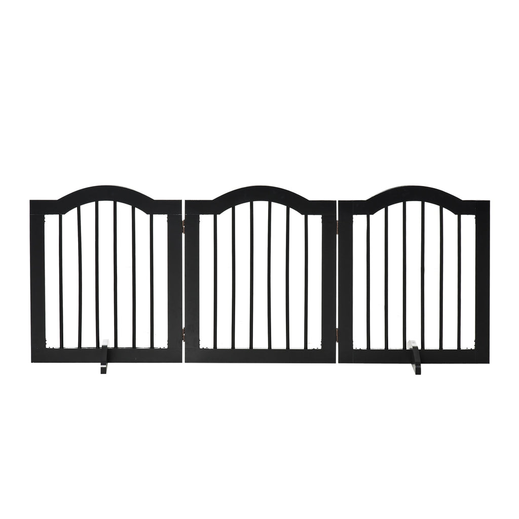 3 Panel Wooden Dog Gate with Support Feet, three colours - Slickers ◊ Doghouse