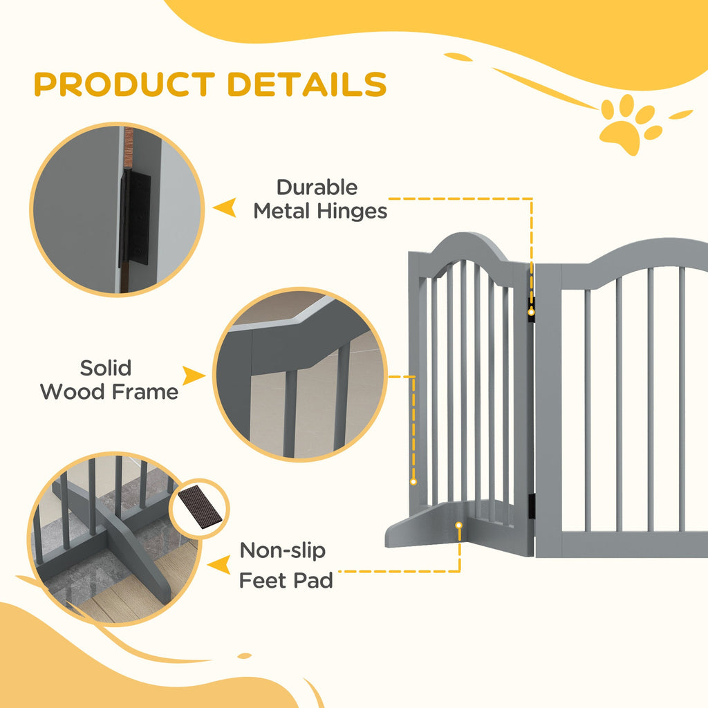 3 Panel Wooden Dog Gate with Support Feet, three colours - Slickers ◊ Doghouse