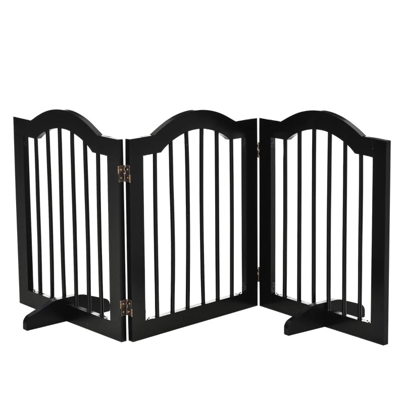3 Panel Wooden Dog Gate with Support Feet, three colours - Slickers ◊ Doghouse