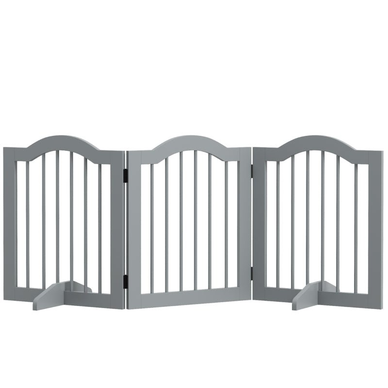 3 Panel Wooden Dog Gate with Support Feet, three colours - Slickers ◊ Doghouse