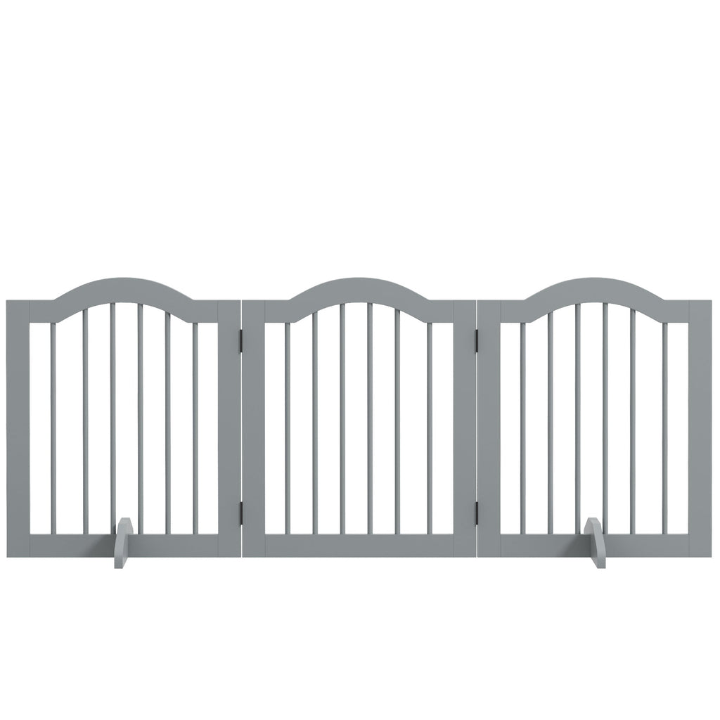 3 Panel Wooden Dog Gate with Support Feet, three colours - Slickers ◊ Doghouse