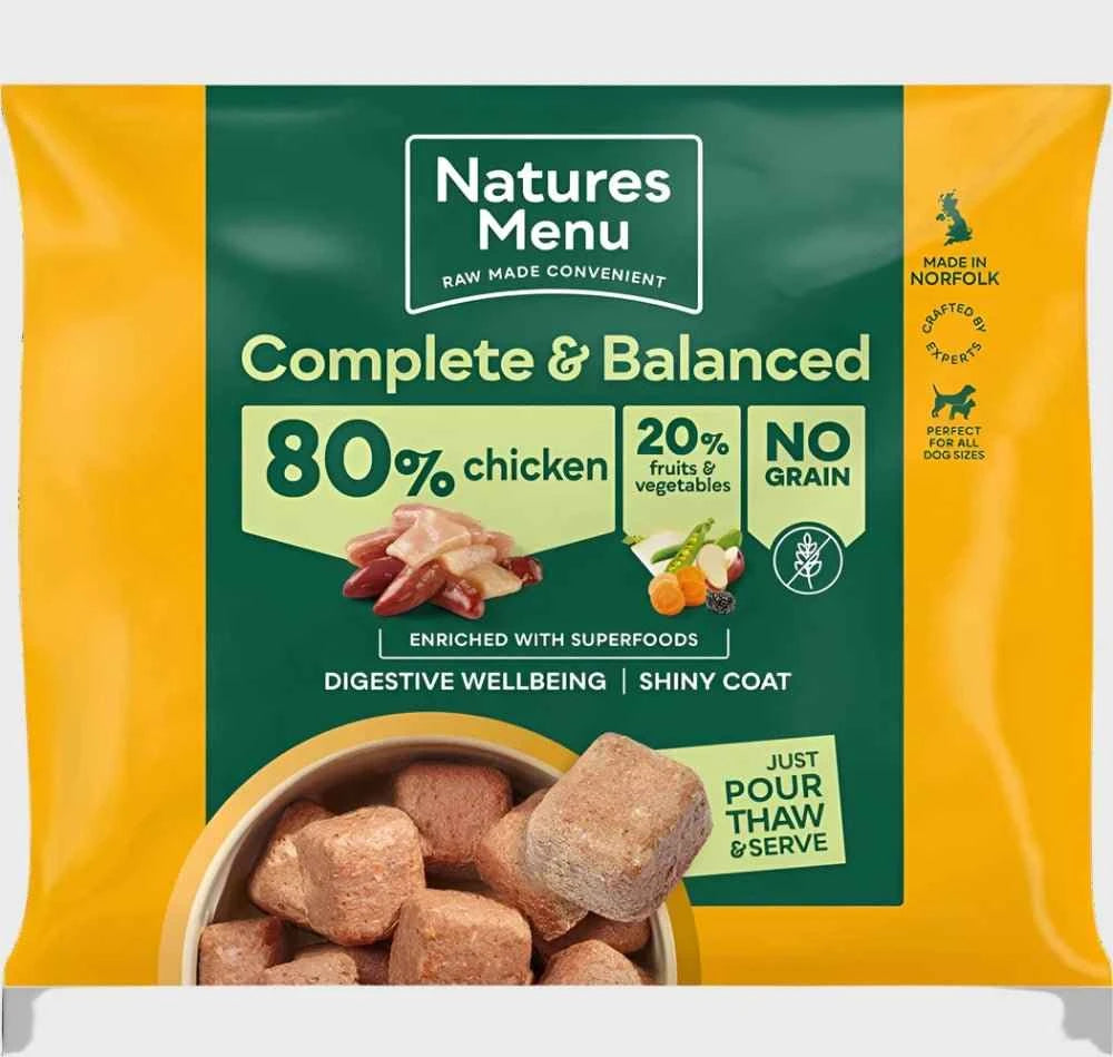 80/20 RAW CHICKEN WITH SUPERFOODS FOR ADULT DOGS 1kg