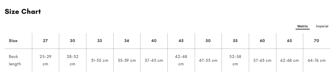 Trail Quest Fleece Overall measuring guide