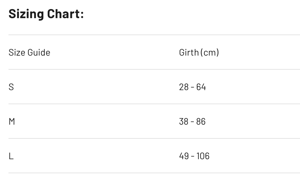 Drive Car Harness measuring guide