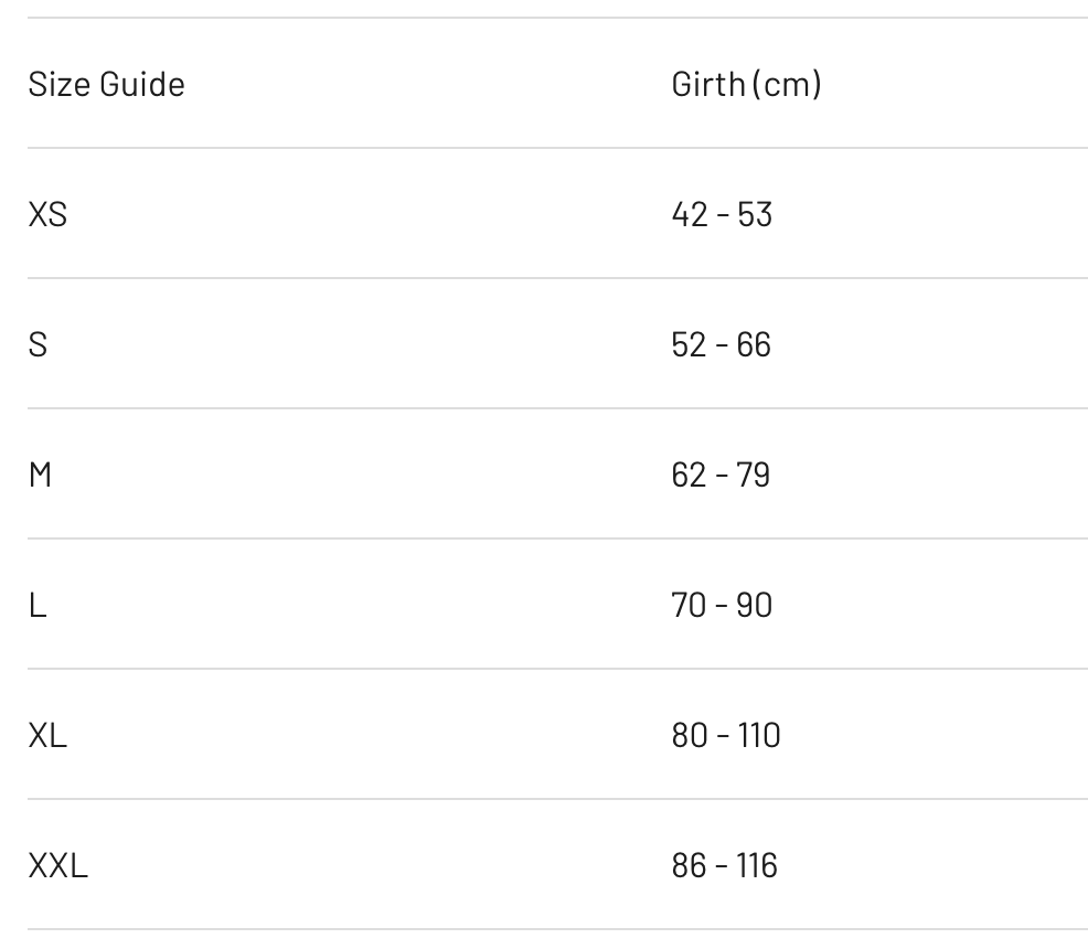 Express Harness measuring guide