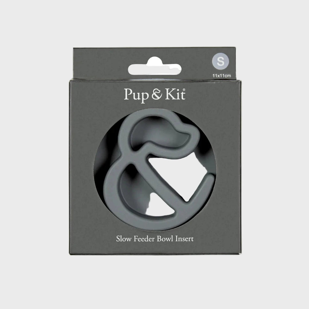 Pup & Kit slow feeder bowl insert packaging on a light gray background