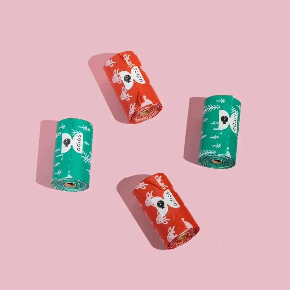 Adios Christmas Poo Bags