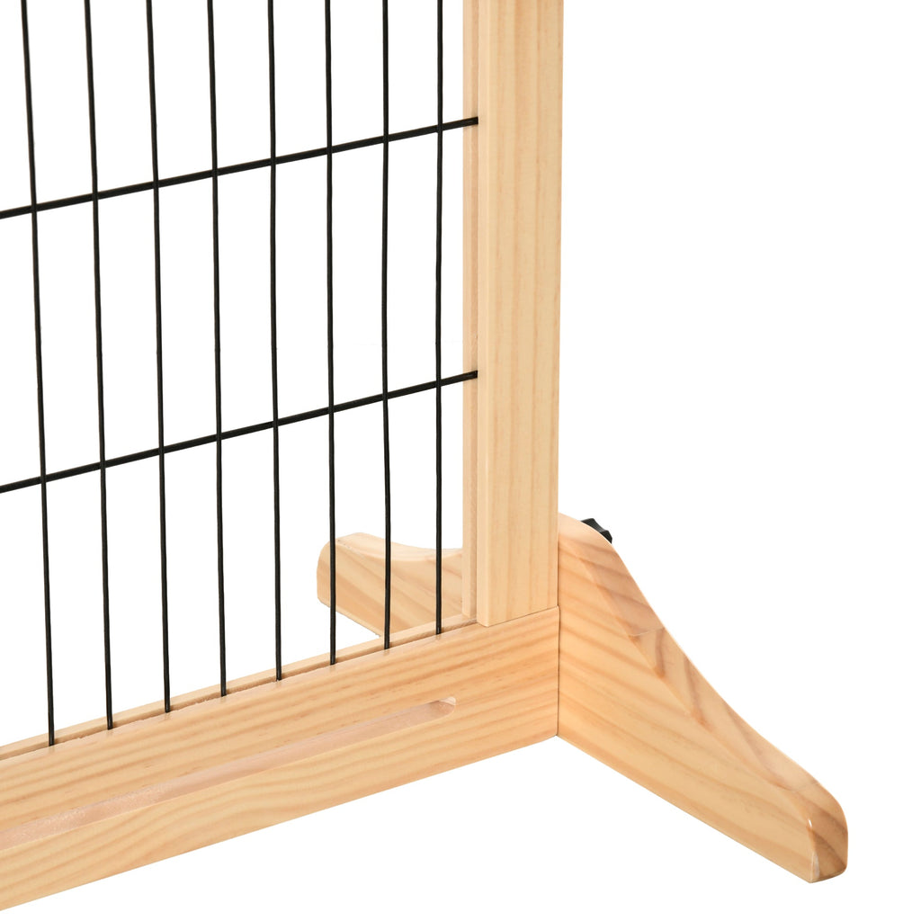 Adjustable Dog Gate with Support Feet, 69H x 104 - 183 cm, two colours - Slickers ◊ Doghouse