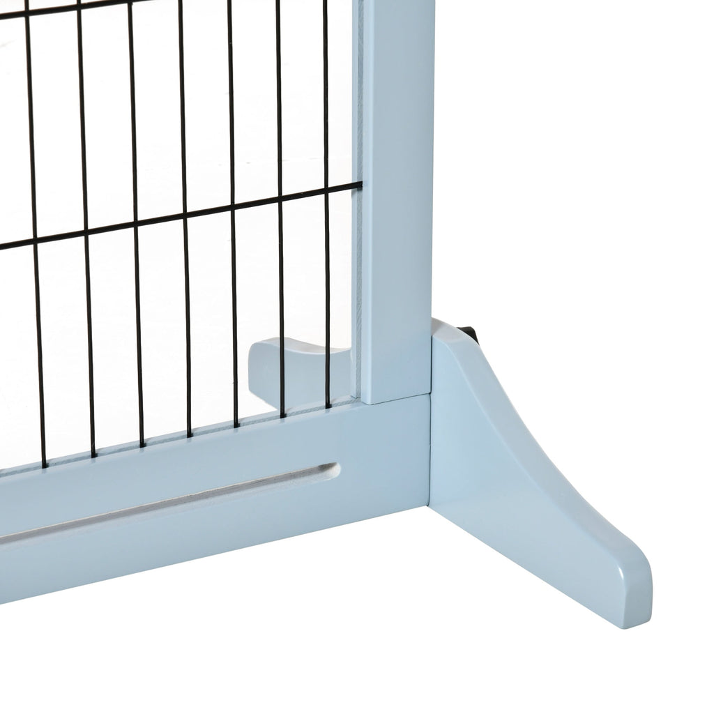 Adjustable Dog Gate with Support Feet, 69H x 104 - 183 cm, two colours - Slickers ◊ Doghouse
