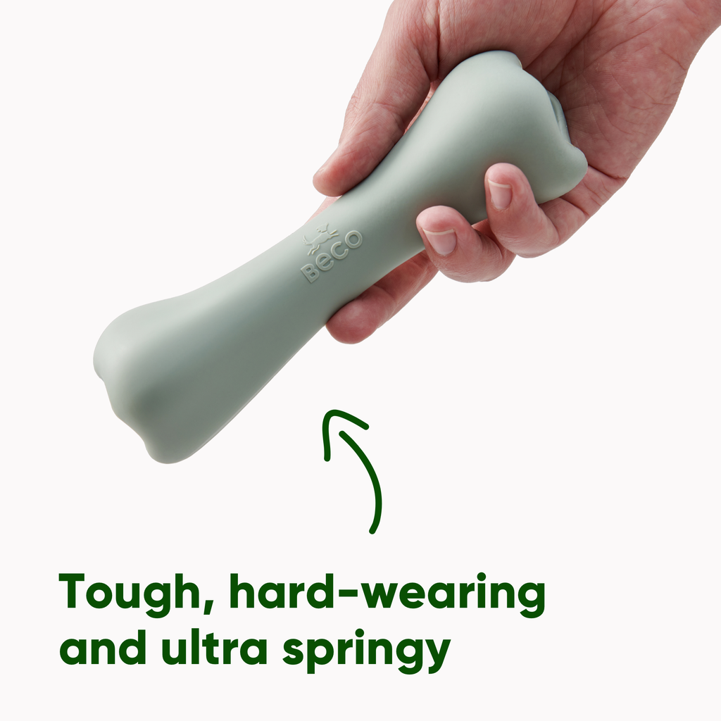 Natural Rubber Treat Bone - Slickers ‚óä Doghouse