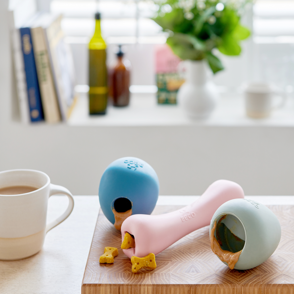 Natural Rubber Treat Bone - Slickers ‚óä Doghouse