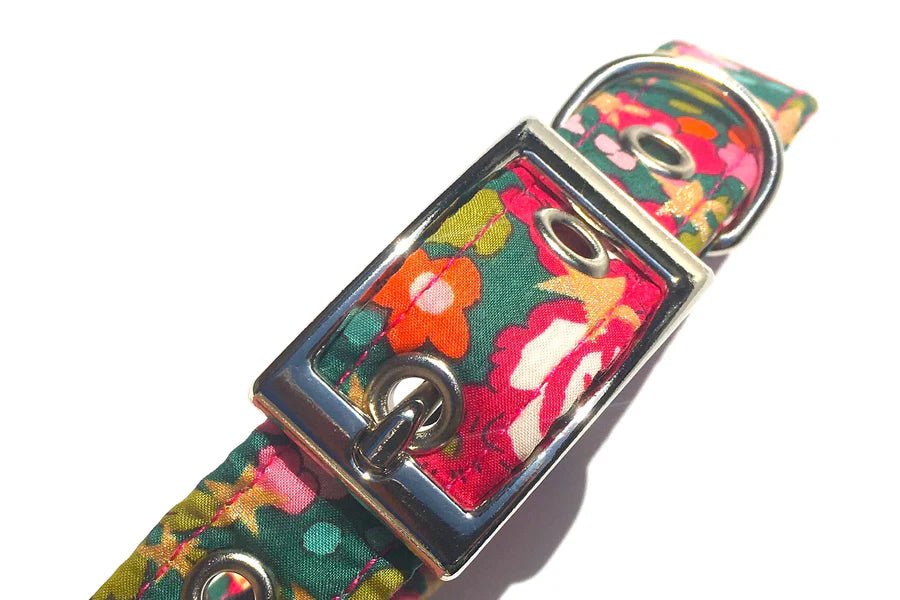 Betsy Star - Liberty Print Christmas Dog Collar - Slickers ◊ Doghouse