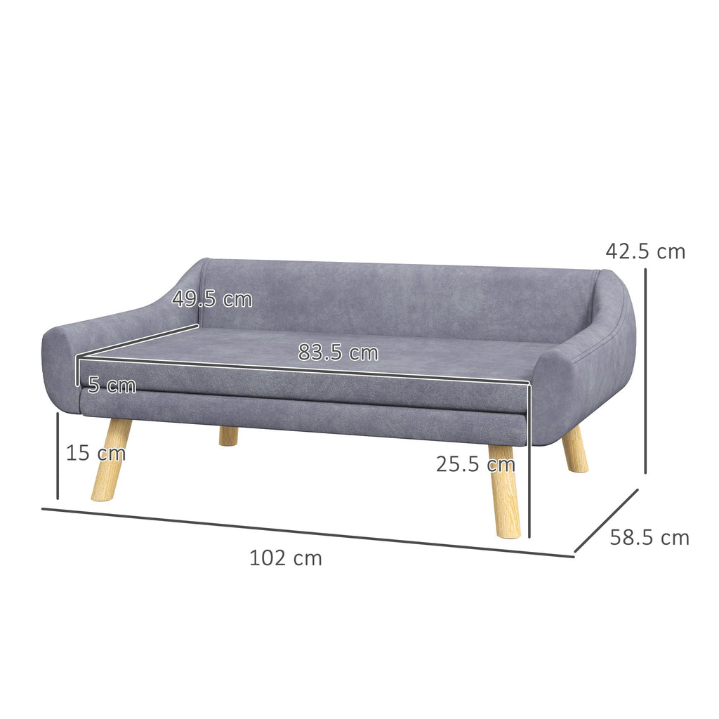 Dog Couch for Medium and Large Dogs in Grey - Slickers ◊ Doghouse