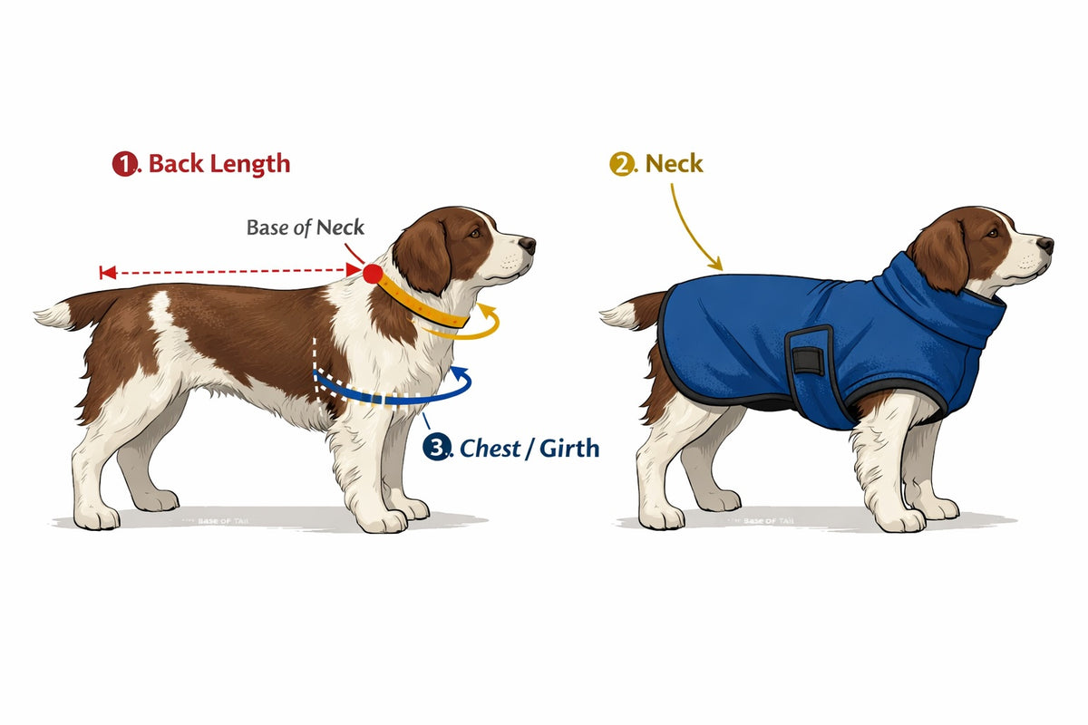 Waterproof Fleece Jacket Grey Marl measuring guide