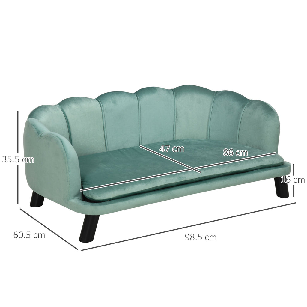 Dog Sofa Bed for Medium - Large Dogs in Green - Slickers ◊ Doghouse