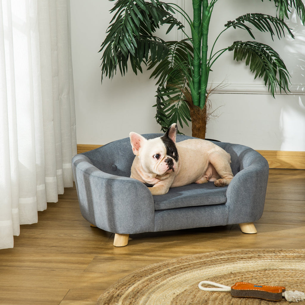 Dog Sofa Bed for Mini Size Dogs in Grey - Slickers ◊ Doghouse