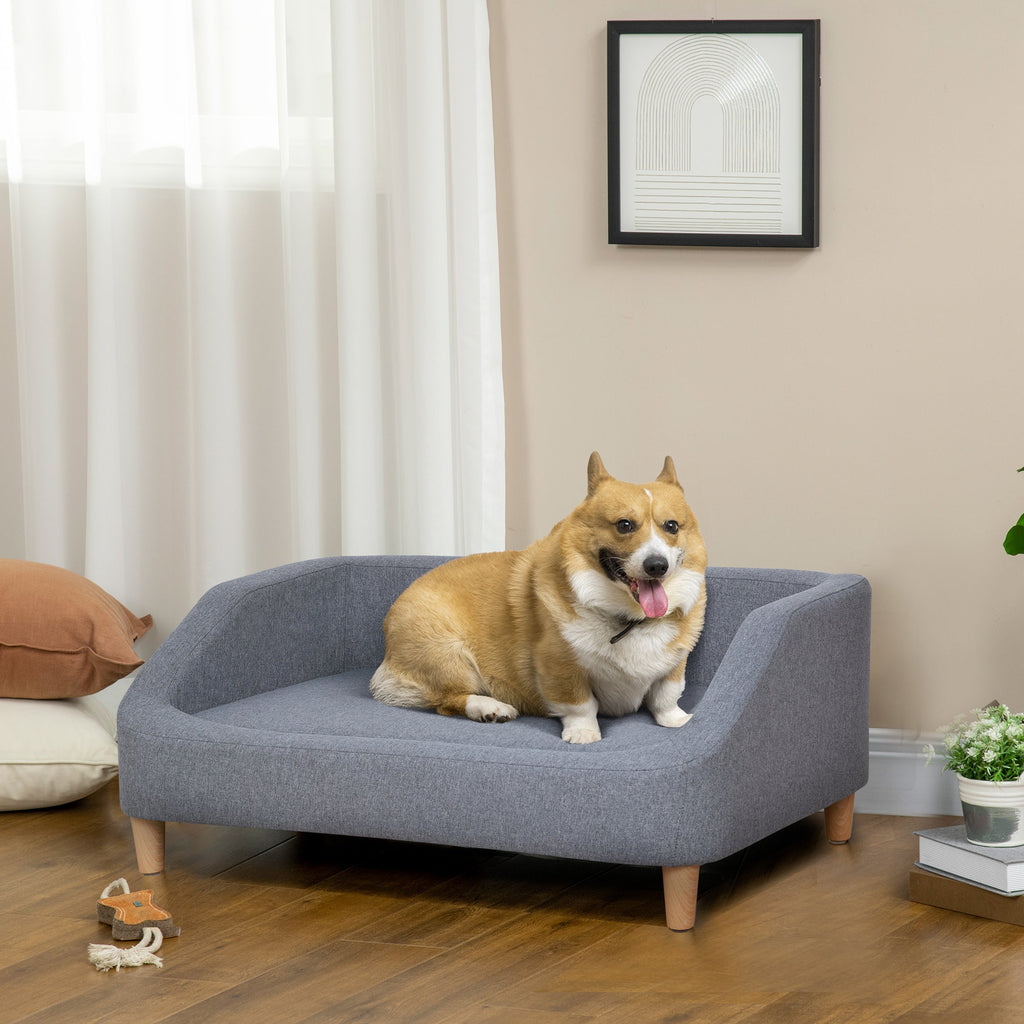 Dog Sofa Bed for Small, Medium & Large Dogs in Grey - Slickers ◊ Doghouse
