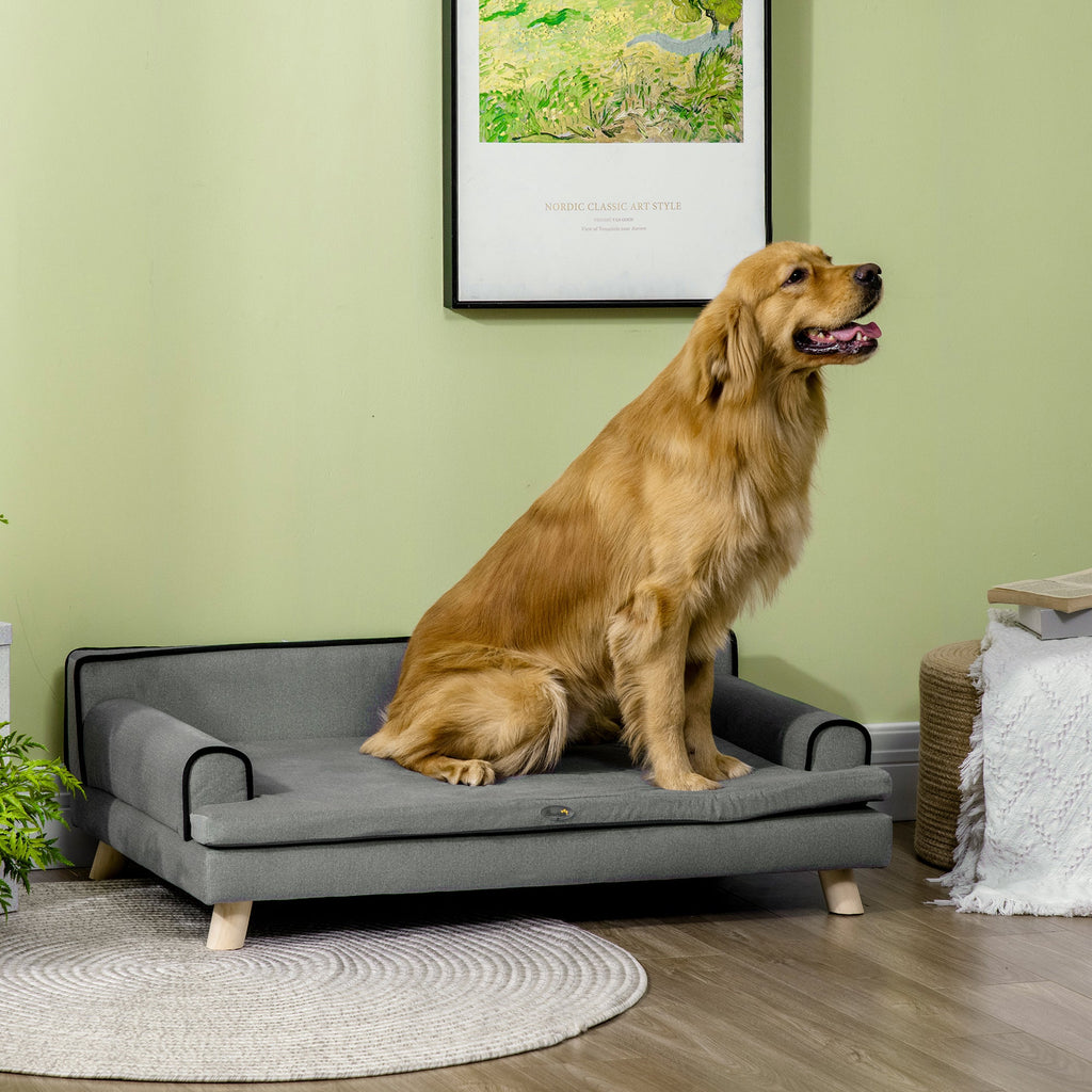 Dog Sofa for Medium & Large Dogs in Grey - Slickers ◊ Doghouse