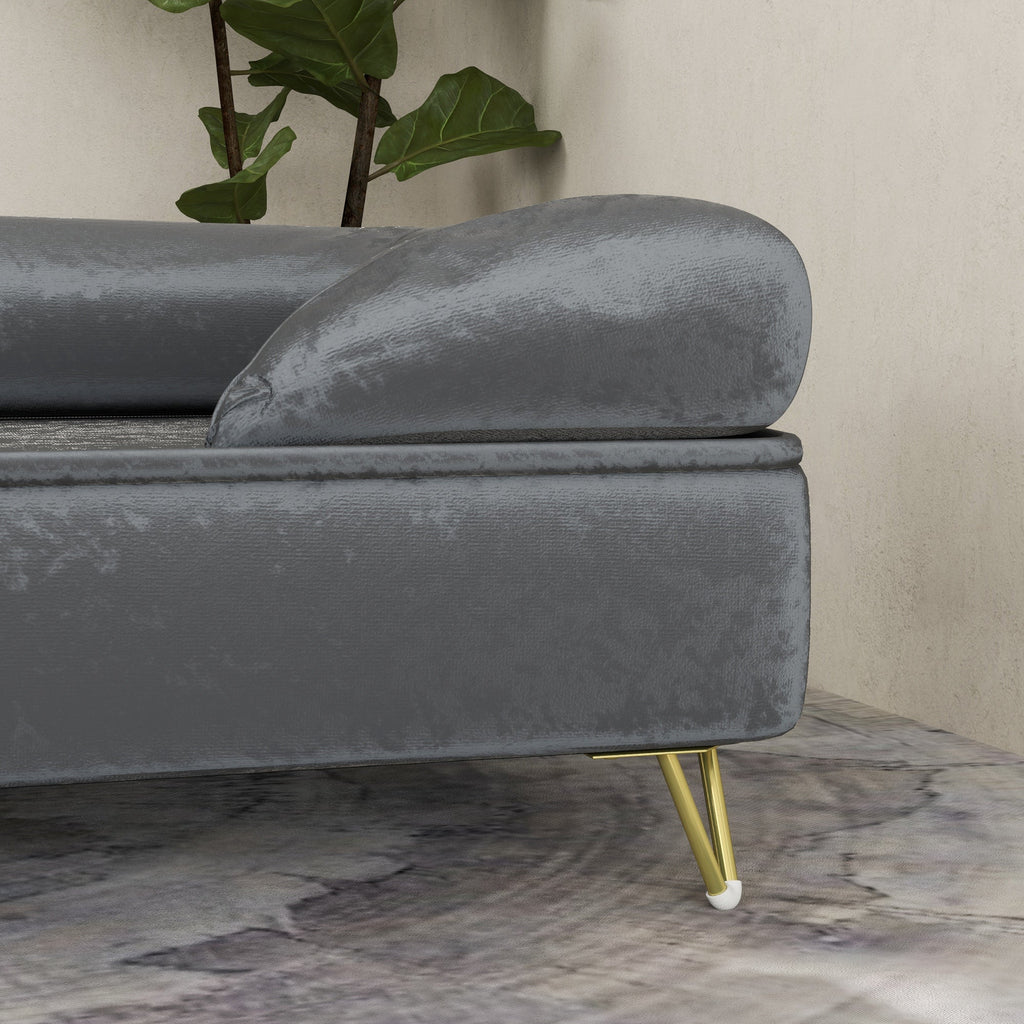 Dog Sofa for Small and Medium Sized Dogs in Dark Grey - Slickers ◊ Doghouse