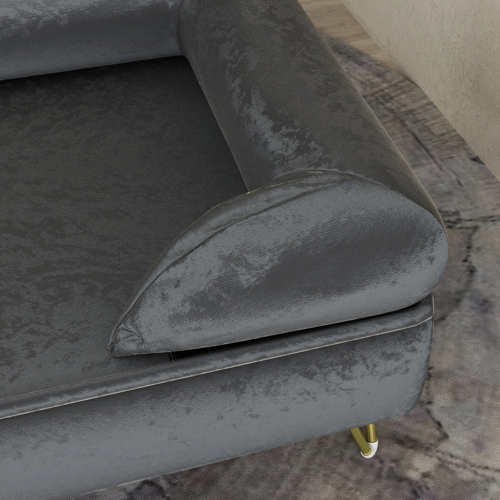 Dog Sofa for Small and Medium Sized Dogs in Dark Grey - Slickers ◊ Doghouse