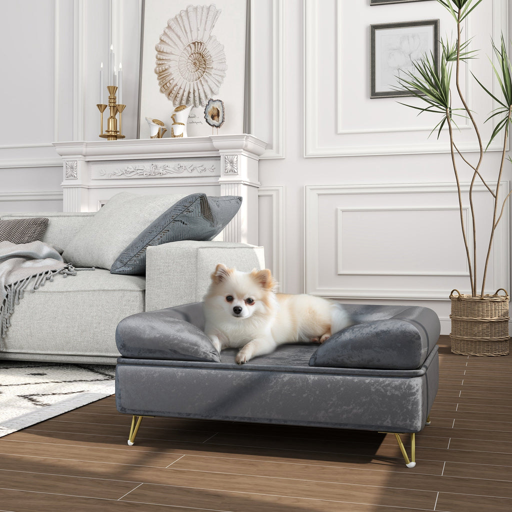 Dog Sofa for Small and Medium Sized Dogs in Dark Grey - Slickers ◊ Doghouse