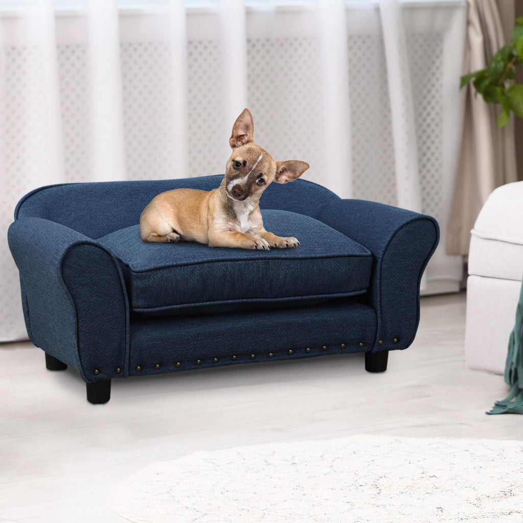 Dog Sofa for XS and S Size Dogs in Blue - Slickers ◊ Doghouse