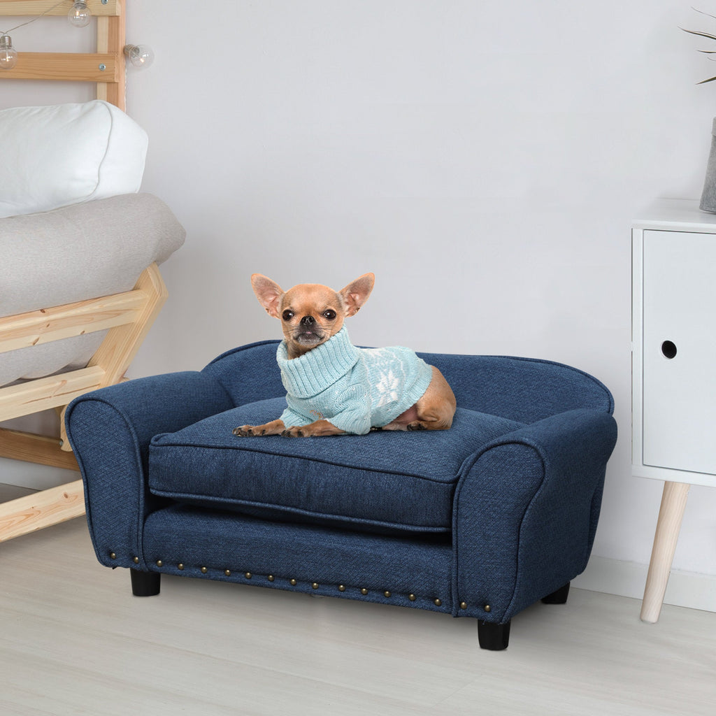 Dog Sofa for XS and S Size Dogs in Blue - Slickers ◊ Doghouse