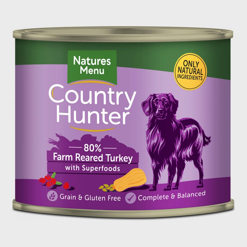 FARM REARED TURKEY WITH SUPERFOODS CANS 600g - Slickers ◊ Doghouse