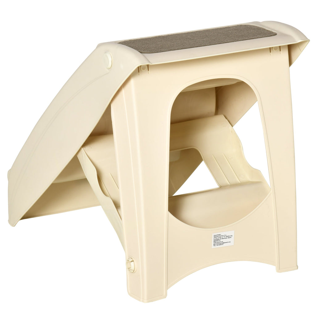 Foldable Four - Step Pet Stairs with Non - Slip Mats 62 x 38 x 49.5cm - Slickers ◊ Doghouse