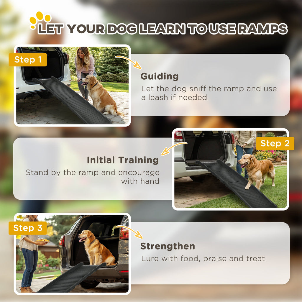 Foldable Pet Ramp Dog Car Ramp for travel - Slickers ◊ Doghouse