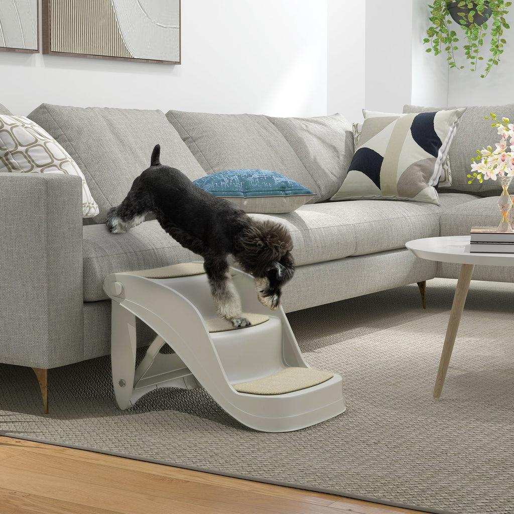Foldable & Portable 3 - Step Dog Steps Non - slip Mats 49 x 38 x 38 cm, three colours - Slickers ◊ Doghouse