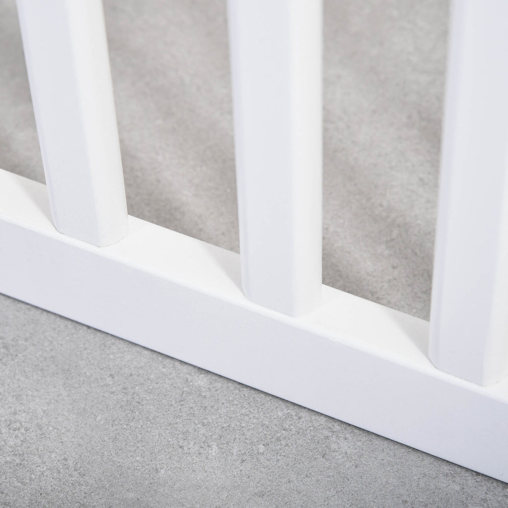 Foldable Wooden Pet Gate Freestanding with Support Feet, two colours - Slickers ◊ Doghouse