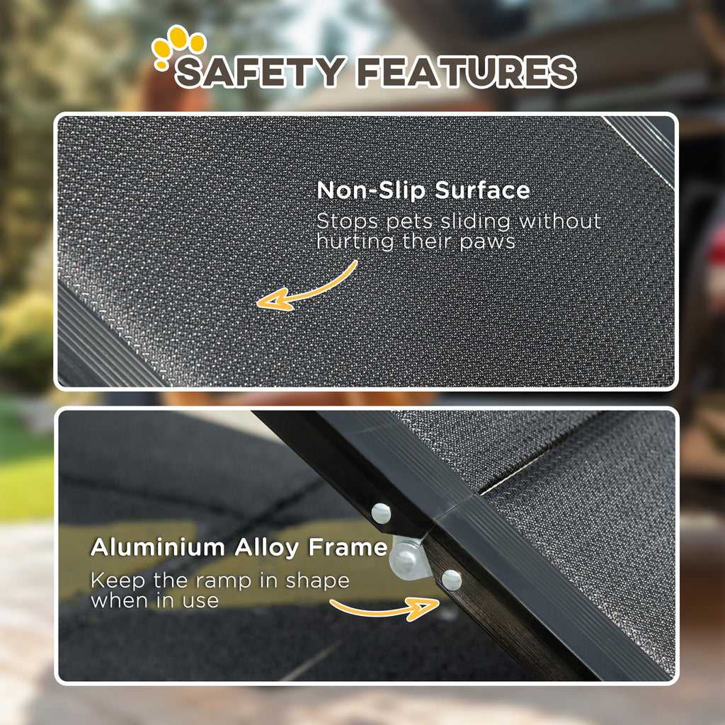 Folding Dog Ramp, Non - Slip Surface & Aluminium Alloy Frame for XL Dogs - Slickers ◊ Doghouse