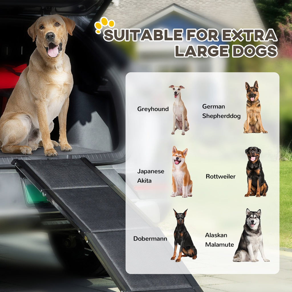Folding Dog Ramp, Non - Slip Surface & Aluminium Alloy Frame for XL Dogs - Slickers ◊ Doghouse
