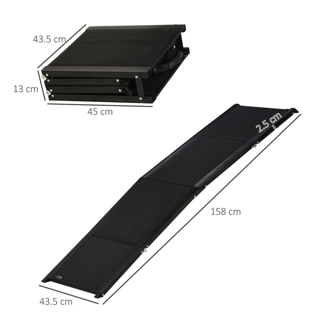 Folding Dog Ramp, Non - Slip Surface & Aluminium Alloy Frame for XL Dogs - Slickers ◊ Doghouse