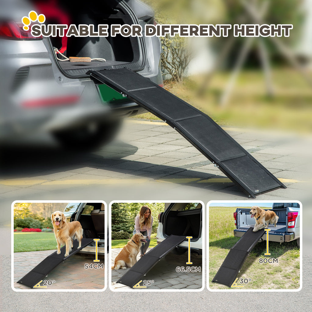 Folding Dog Ramp, Non - Slip Surface & Aluminium Alloy Frame for XL Dogs - Slickers ◊ Doghouse
