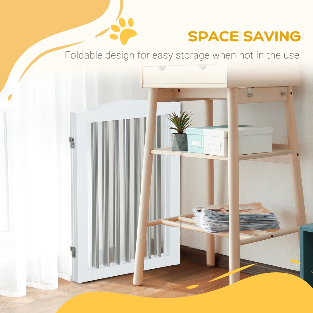 Freestanding Foldable Pet Gate with Two Support Feet, two colours - Slickers ◊ Doghouse