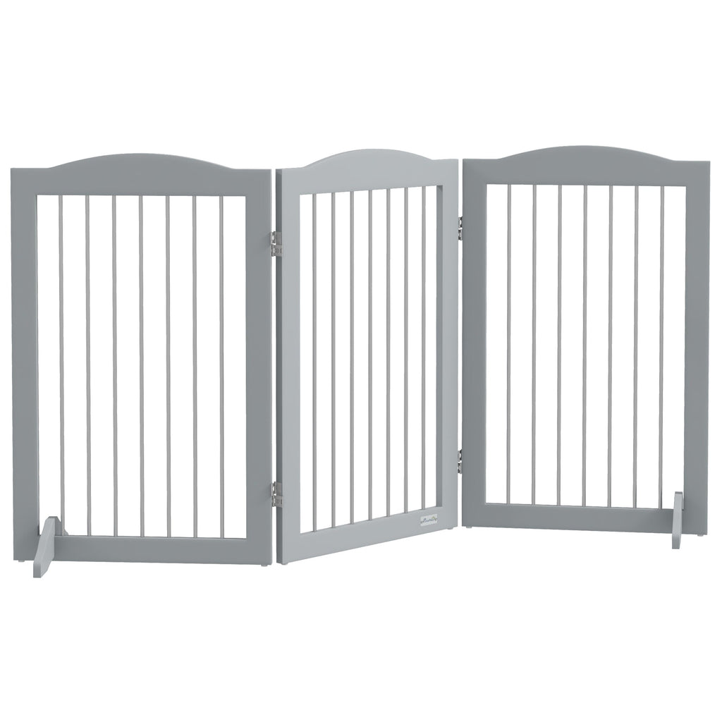 Freestanding Foldable Pet Gate with Two Support Feet, two colours - Slickers ◊ Doghouse