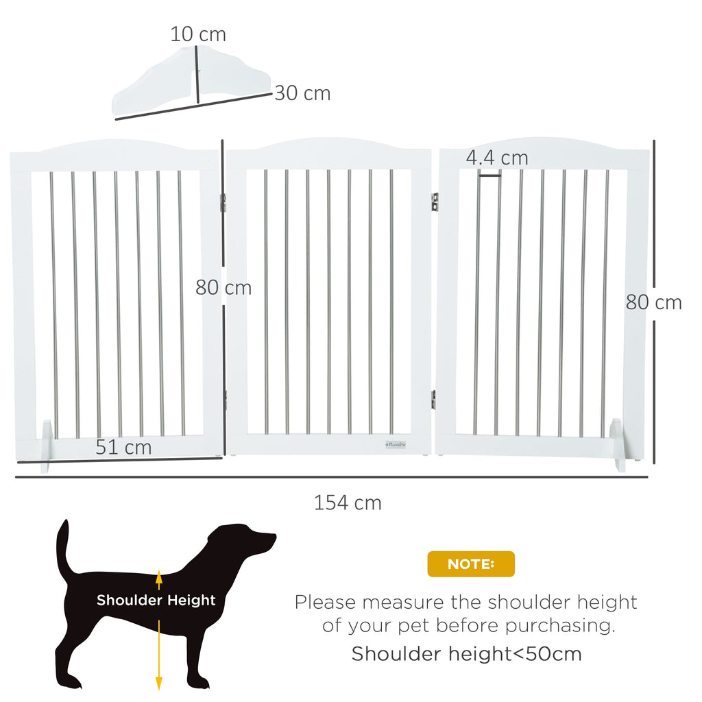 Freestanding Foldable Pet Gate with Two Support Feet, two colours - Slickers ◊ Doghouse